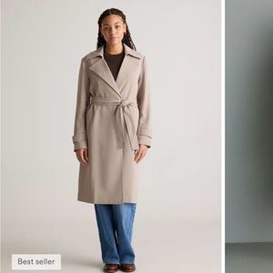 Quince Stretch Crepe Trench Coat